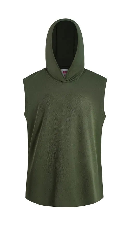 LEEHANTON® Men’s Sleeveless  Hoodie Tank Top – Lightweight Athletic Gym Shirt